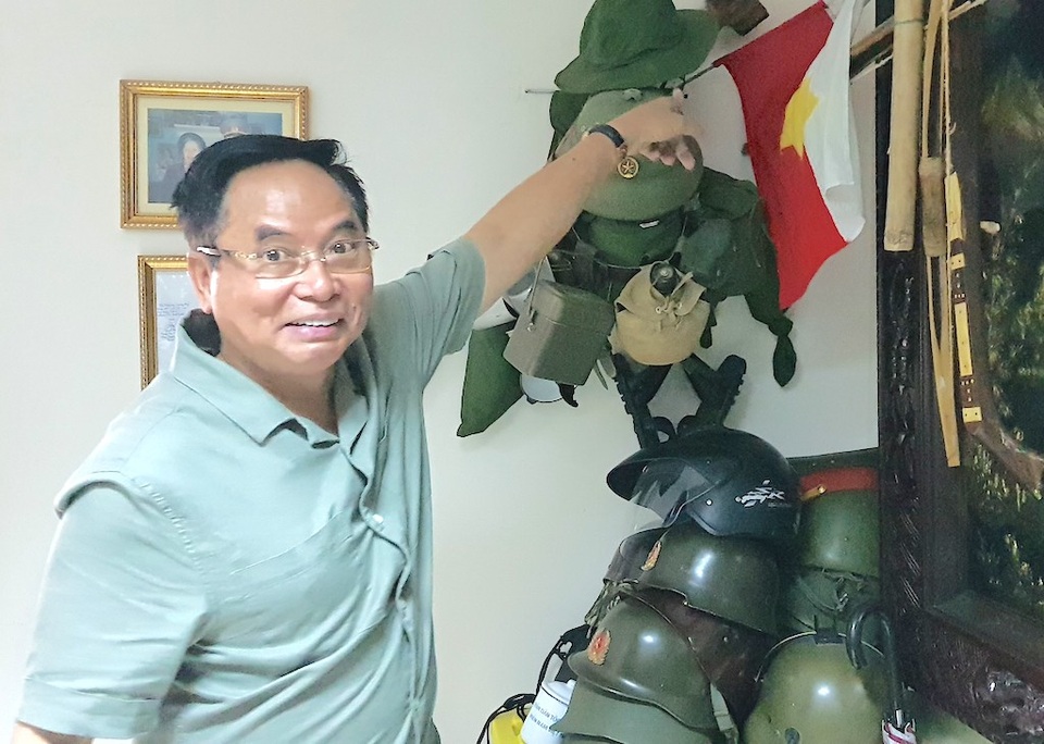 Ký ức của một người lính về ngày giải phóng Sài Gòn - 7 Thương binh Lê Mạnh Hải, rất tự hào khi nhắc đến đơn vị chiến đấu của mình.