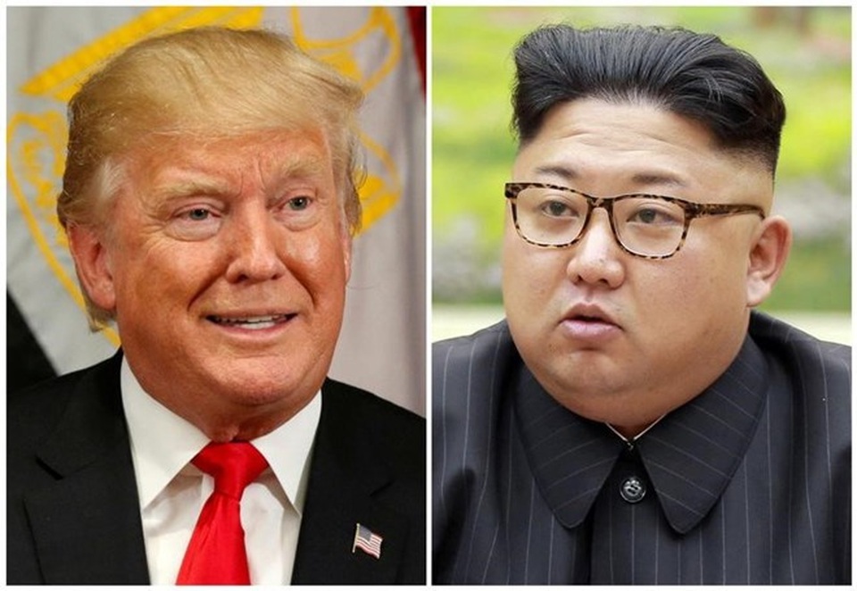 Tổng thống Trump gợi ý gặp ông Kim Jong-un ở biên giới liên Triều - 1 Tổng thống Mỹ Donald Trump (trái) và nhà lãnh đạo Triều Tiên Kim Jong-un (Ảnh: Getty)