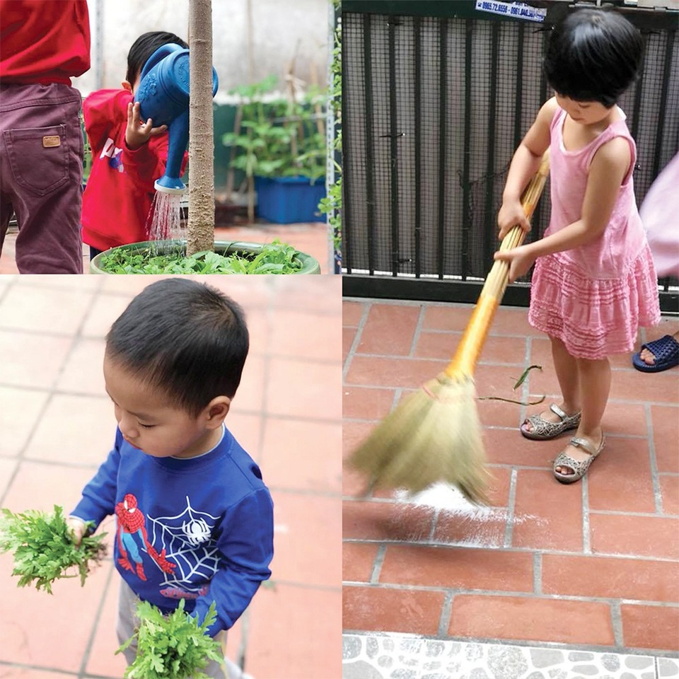 Giáo dục mầm non là để cân bằng và chữa lành cho trẻ - 6 Hoạt động thủ công trẻ được làm tại trường mầm non Cây Bàng.