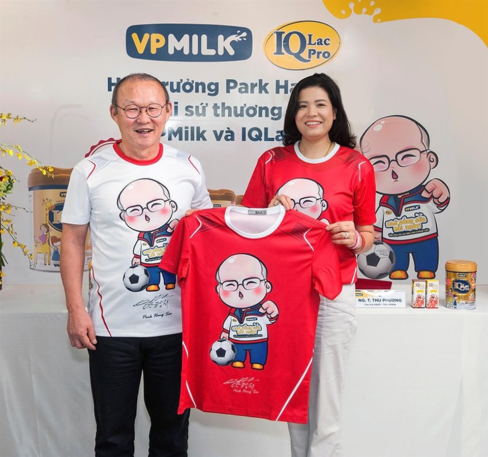 HLV Park Hang Seo đề cao vai trò của dinh dưỡng trong thể thao - 2 HLV Trưởng Park Hang-seo chính thức trở thành đại sứ thương hiệu của VPMilk và nhãn sữa IQLac Pro