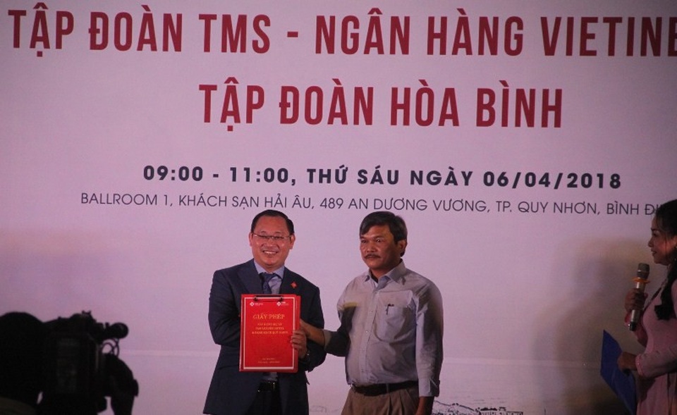 Cấp giấy phép xây dựng khách sạn cao cấp cao nhất bên biển Quy Nhơn - 1 Sở Xây dựng Bình Định cấp giấy phép xây dựng dự án Tổ hợp dự án khách sạn và căn hộ du lịch 5 sao TMS Luxury Hotel & Residence Quy Nhon cao 42 tầng, chỉ cách bãi biển Quy Nhơn khoảng hơn 100m.