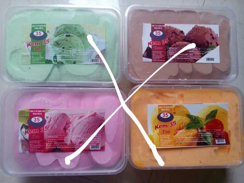 Nhận diện thương hiệu Kem 35 ốc quế được người tiêu dùng ưa chuộng - 3 Kem 35 nhái không có dòng chữ Nhà phân phối độc quyền Thảo Anh
