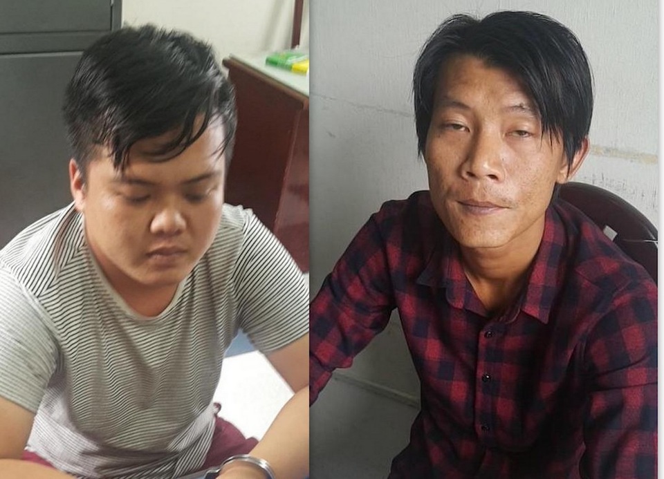 2 nghi can Nguyễn Trường Khải (phải) và Đào Ngọc Nam