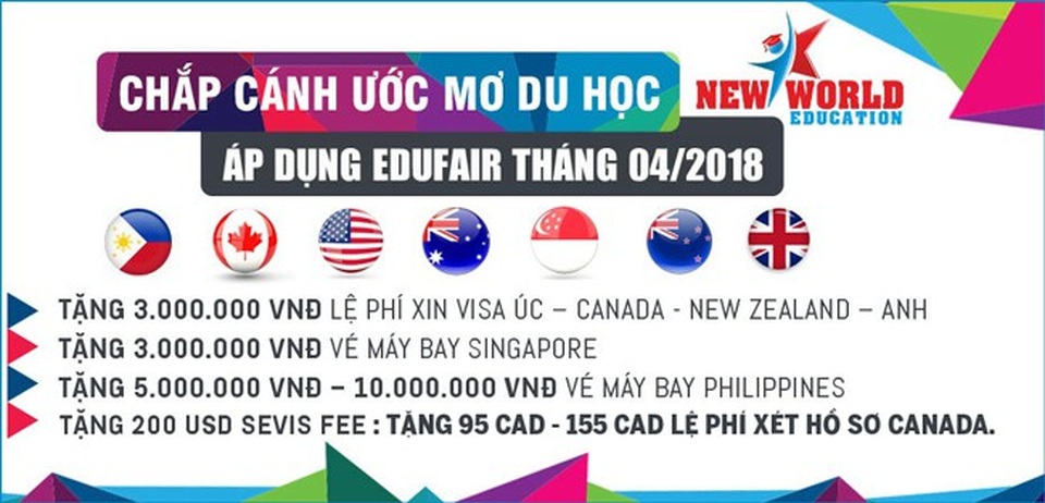 Triển lãm du học Canada, Úc, Mỹ, New Zealand, Singapore, Philippines 4/2018 - 3 Triển lãm du học Canada, Úc, Mỹ, New Zealand, Singapore, Philippines 4/2018 - 3