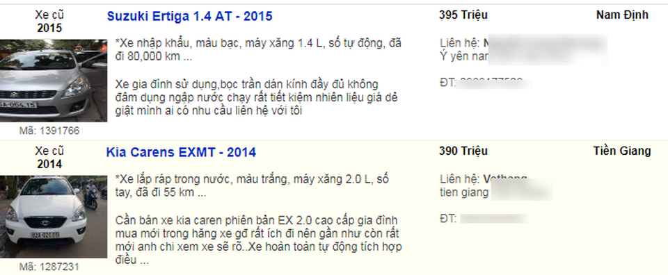 Xe mới hạ giá, xe cũ đời 2016 giá dưới 400 triệu đồng bán tràn ngập - 1 Xe mới hạ giá, xe cũ đời 2016 giá dưới 400 triệu đồng bán tràn ngập - 1