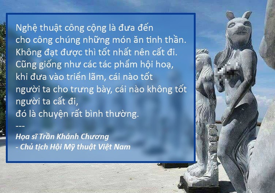 Nghệ sĩ nói về việc xét tặng danh hiệu - 1 Xem thêm: Hội Mỹ thuật Việt Nam đề nghị nên “cất kho” bộ tượng 12 con giáp ở Hải Phòng