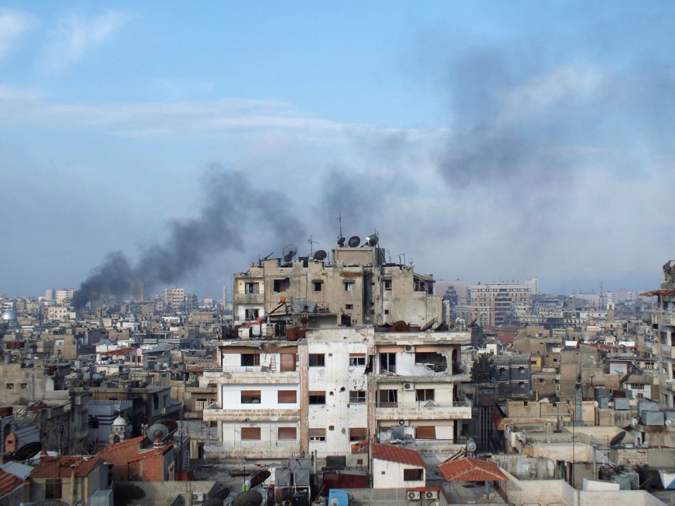 Ít nhất 14 người chết trong vụ không kích căn cứ quân sự Syria - 1 Khu vực gần căn cứ không quân T-4 tại tỉnh Homs của Syria (Ảnh: Sky)