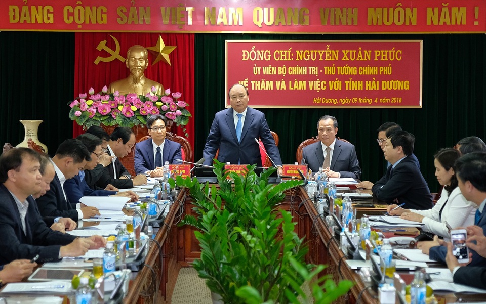 Phó Thống đốc Đào Minh Tú nói gì về dòng vốn cho nông nghiệp? - 1
Thủ tướng Nguyễn Xuân Phúc phát biểu tại buổi làm việc - Ảnh: VGP/Quang Hiếu