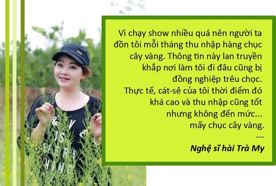 Làng hài Việt “thống trị” tin tức văn hóa cuối năm - 8 Xem thêm: Nghệ sĩ Trà My nói về cát sê hàng chục cây vàng/tháng