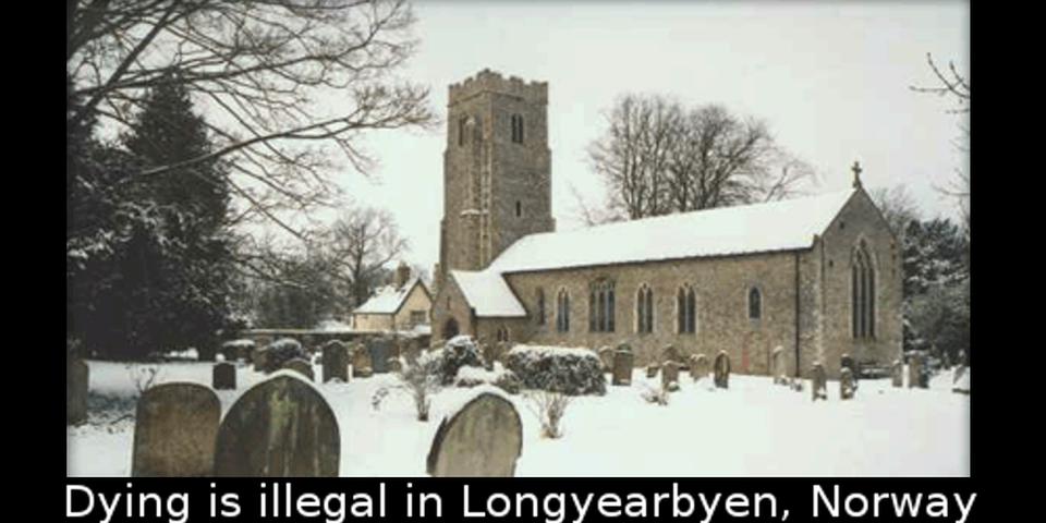 Thị trấn cấm người dân được chết và lý do "rợn người" phía sau - 1 Chết tại thị trấn Longyearbyen, Na Uy, được coi là hành vi phạm pháp