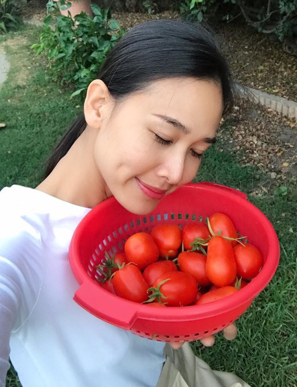 Tiết lộ cuộc sống sau khi chia tay Bằng Kiều của Hoa hậu Dương Mỹ Linh - 12 Niềm vui mỗi khi thu hoạch cây trái.