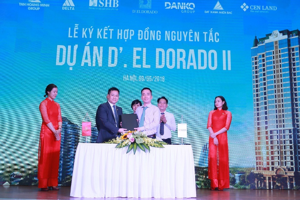 Tân Hoàng Minh ký hợp đồng nguyên tắc với SHB, Delta, Đất Xanh, Danko, Cenland - 1 Chủ đầu tư Tân Hoàng Minh ký kết hợp tác chiến lược với Ngân hàng SHB