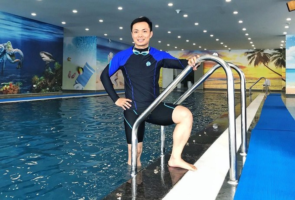 Chuyện khó nói ở bể bơi qua lời kể của nam huấn luyện viên - 1 Huấn luyện viên bơi lội Nguyễn Huy Mạnh. Ảnh: Nhân vật cung cấp
