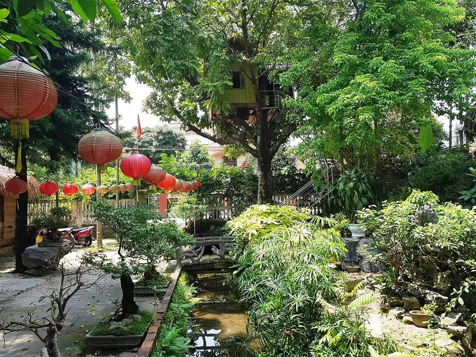 Ngôi nhà độc đáo nhất Ninh Bình nằm trong không gian thoáng đáng, sạch sẽ, không khí trong lành nên luôn thu hút mọi sự chú ý của người dân cũng như du khách.