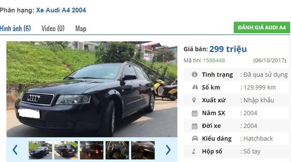 Những chiếc ô tô Audi cũ này đang rao bán tầm giá 200 triệu đồng tại Việt Nam - 1 Những chiếc ô tô Audi cũ này đang rao bán tầm giá 200 triệu đồng tại Việt Nam - 1