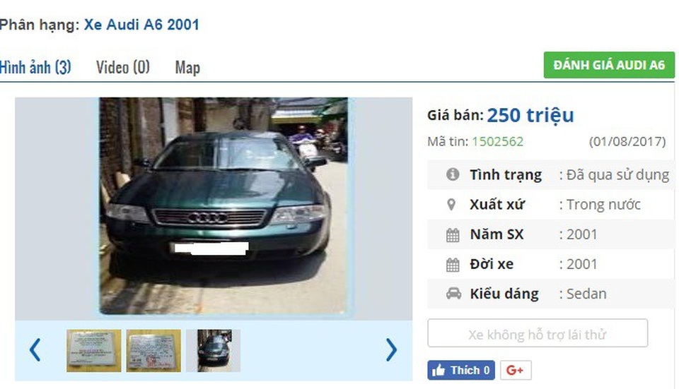 Những chiếc ô tô Audi cũ này đang rao bán tầm giá 200 triệu đồng tại Việt Nam - 4 Những chiếc ô tô Audi cũ này đang rao bán tầm giá 200 triệu đồng tại Việt Nam - 4