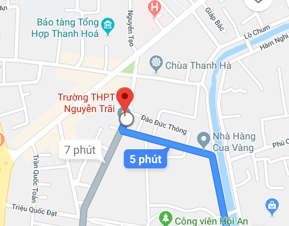 Thanh Hóa: Thanh toán công trình trường học mới bằng 2 khu đất - 1 Khu đất hiện tại của Trường THPT Nguyễn Trãi nằm ở khu vực trung tâm TP.Thanh Hóa