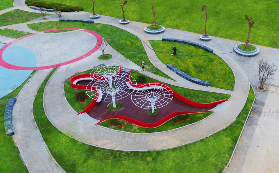 
Cơ sở hạ tầng, hệ thống cảnh quan mới được hình thành nhanh chóng.
