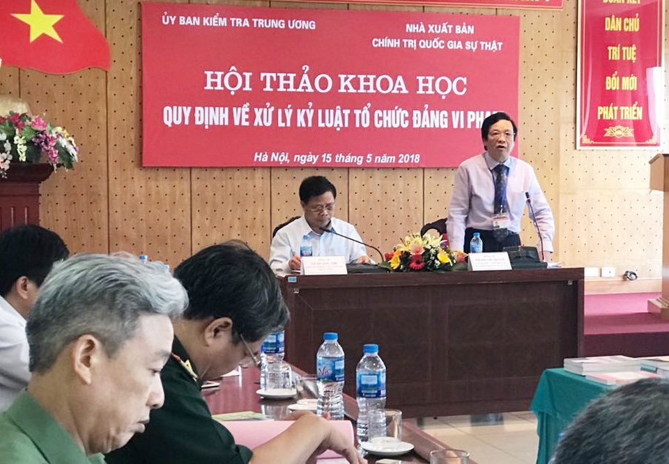 Chưa cơ quan nào chịu trách nhiệm để lọt đại biểu không xứng đáng vào Quốc hội! - 1 UB Kiểm tra Trung ương tổ chức hội thảo để hoàn thiện dự thảo sừa Quy định 263 năm 2014 của Bộ Chính trị