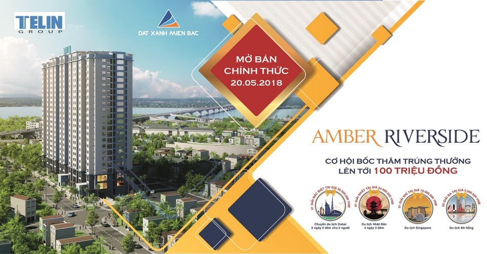 Bùng nổ quà tặng chào đón mở bán Amber Riverside - 1 Cơ hội bốc thăm nhiều phần quà có giá trị tại sự kiện mở bán chính thức dự án Amber Riverside ngày 20/5/2018