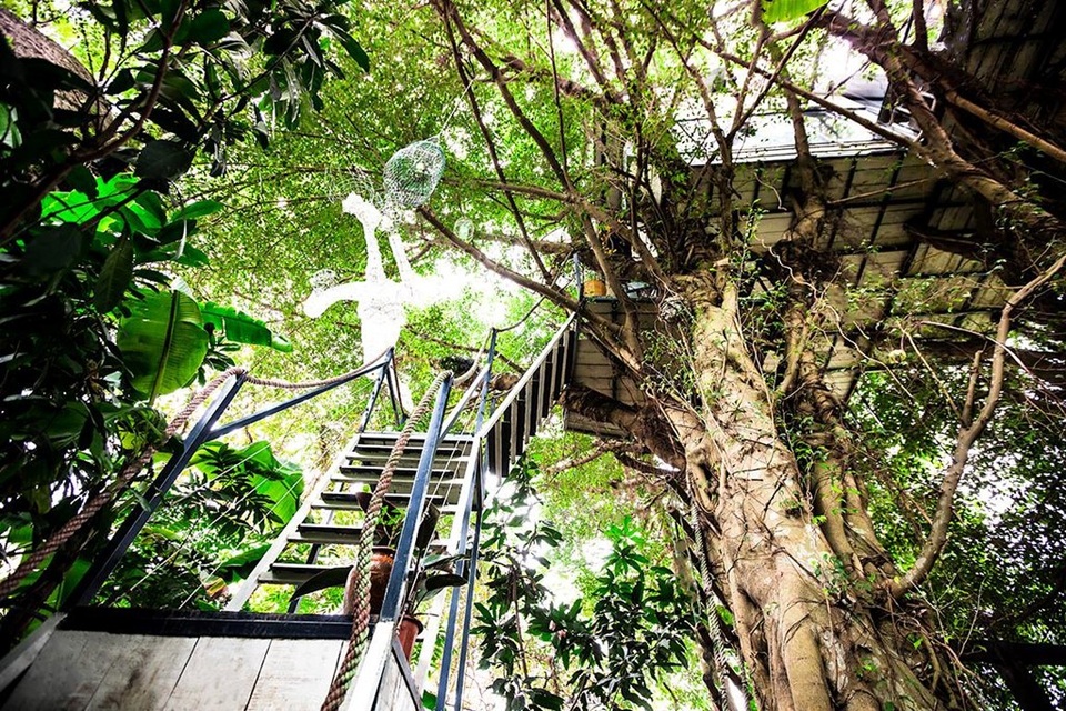 Khó tin với những ngôi nhà "treo mình trên cây" độc nhất Việt Nam - 7 Quần thể trên cây của nghệ sĩ Đào Anh Khánh