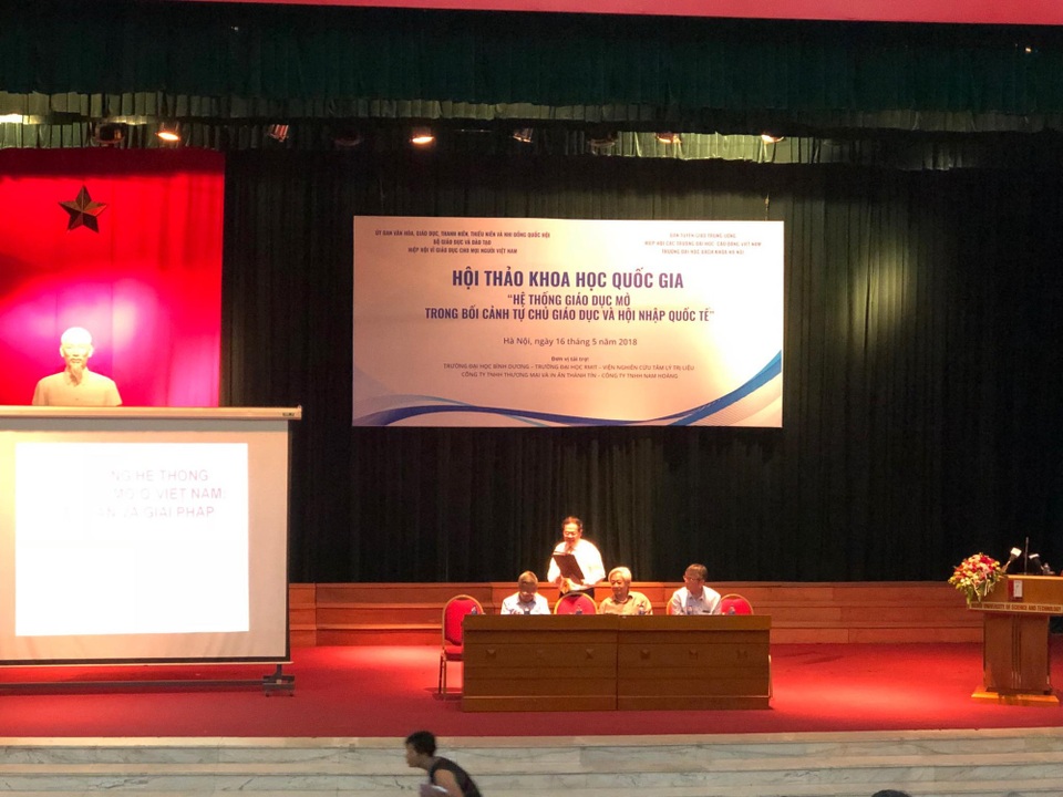 5 năm chưa đưa ra nổi định nghĩa về giáo dục đại học mở? - 1
Hội thảo quốc gia Hệ thống giáo dục mở trong bối cảnh tự chủ giáo dục và hội nhập quốc tế