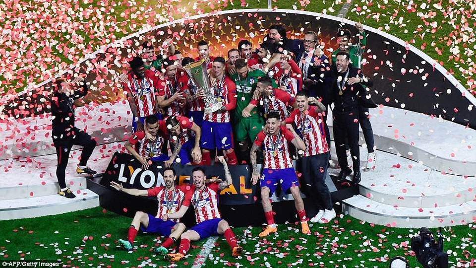 
Atletico cũng từng vô địch Europa League vào các năm 2010 và 2012
