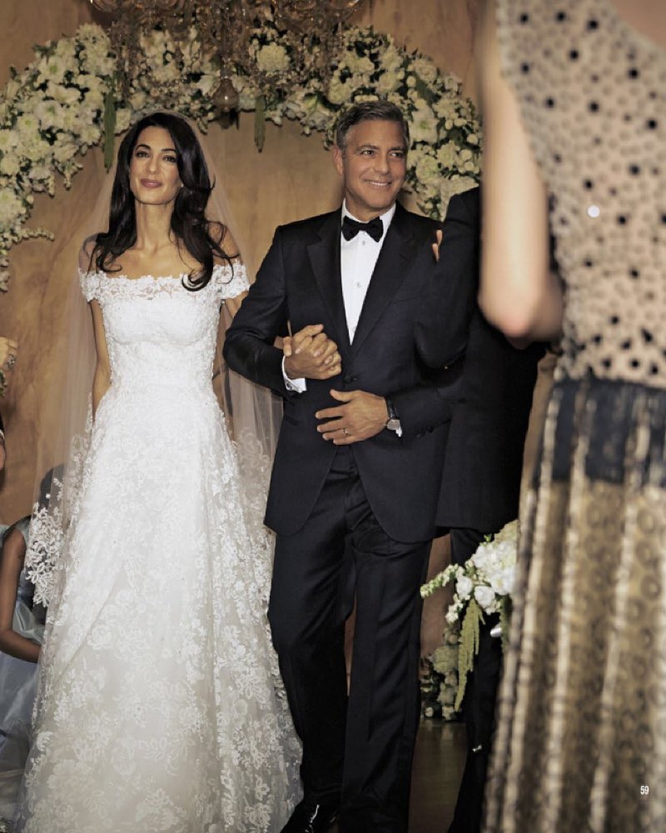 10 thiết kế váy cưới tuyệt đẹp “ám ảnh” mọi cô dâu - 4 Vợ của tài tử George Clooney - nữ luật sư Amal Clooney