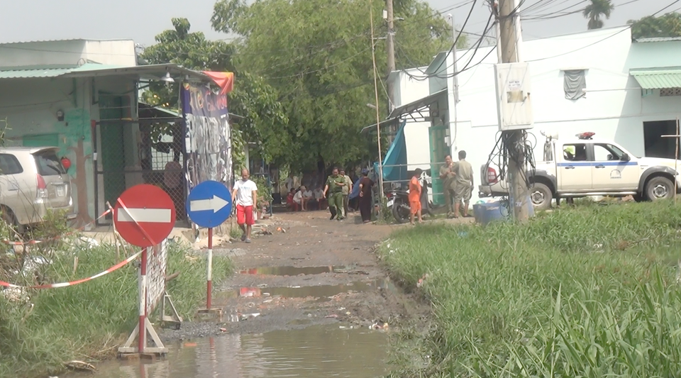 Con hẻm nơi xảy ra vụ ẩu đả làm một người chết