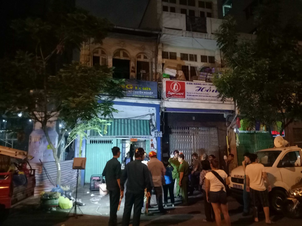 Hiện trường bị phong tỏa để điều tra