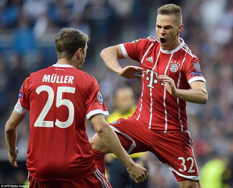 Những khoảnh khắc kinh điển ở đại chiến Real Madrid 2-2 Bayern Munich - 23
Kimmich mở tỷ số cho Bayern ở phút thứ 3, nhưng đội khách không thể lật ngược thế cờ