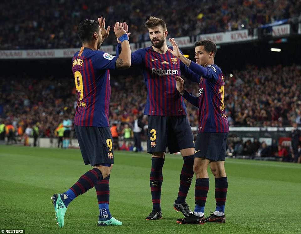 Coutinho lập siêu phẩm, Barcelona đánh bại Sociedad ở vòng cuối La Liga - 3
Coutinho tỏa sáng với bàn thắng duy nhất của trận đấu