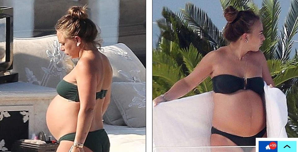 
Chloe Greenlần đầu để lộ bụng bầu sau nhiều tháng báo giới đồn đoán
