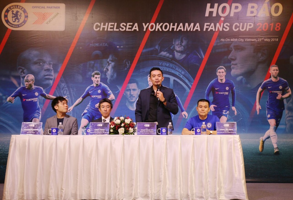 Chính thức khai mạc giải bóng đá Chelsea Yokohama Fans Cup 2018 - 2 Ông Phạm Thanh Tú, đại diện Yokohama phát biểu tại họp báo khai mạc Chelsea Yokohama Fans Cup 2018