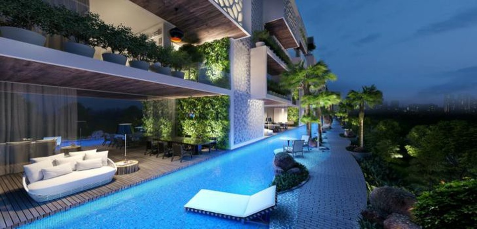 Từng căn biệt thự với hồ bơi xuyên suốt được bố trí với nhiều khu ngắm cảnh để cư dân vừa thư giãn, vừa thức tỉnh giác quan để tạo nên nhiều năng lượng tích cực cho cảm giác bình yên, hạnh phúc.