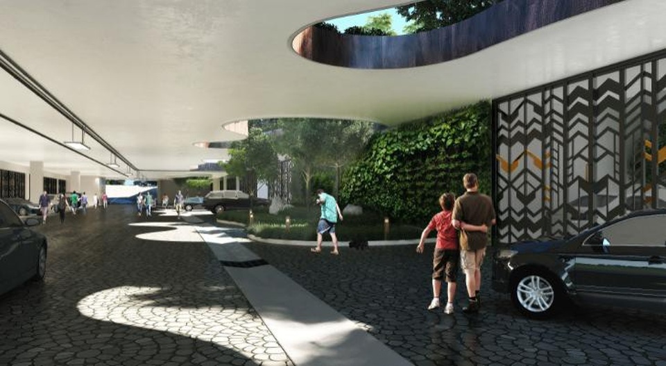 Phối cảnh tầng hầm khu City Villas, với toàn bộ hệ thống giao thông đường bộ được ngầm hóa, tiện nghi và an ninh đến từng căn biệt thự.