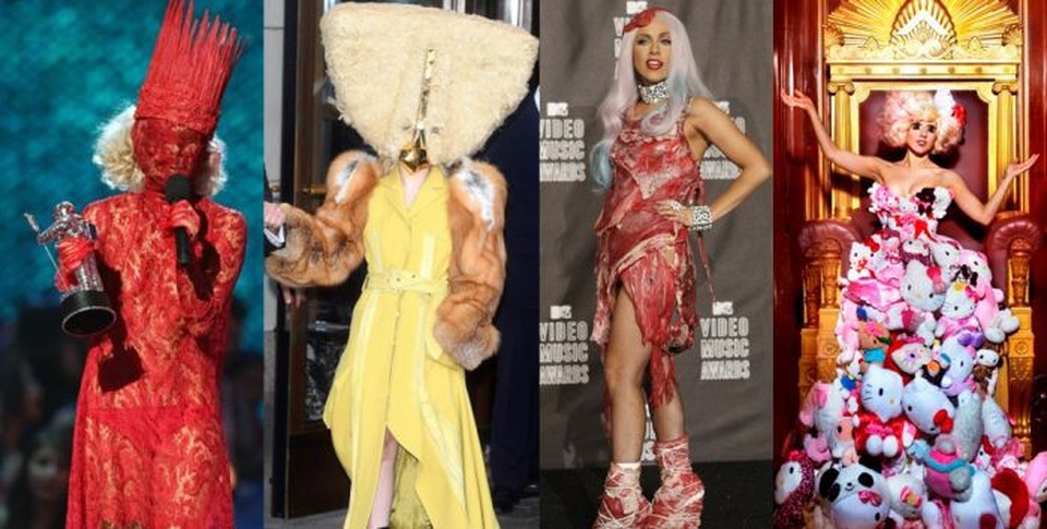 Lady Gaga thay đổi phong cách đáng kinh ngạc - 10
Lady Gaga và những bộ cánh khiến fans hết hồn.