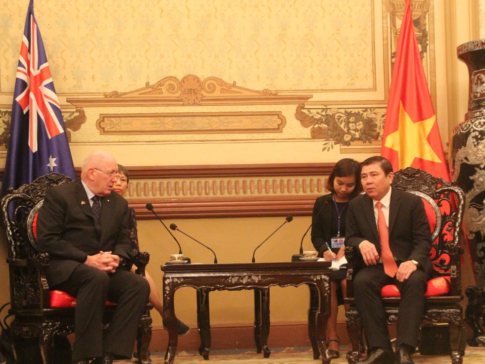 TPHCM mong muốn đẩy mạnh hợp tác về giáo dục với Australia - 3 Ngài Toàn quyền Peter Cosgrove cho biết sự hợp tác về giáo dục giữa hai nước sẽ góp phần phát triển chất lượng nguồn nhân lực cho Việt Nam