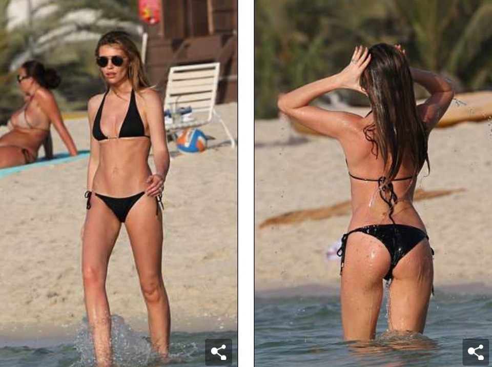 Abbey Clancy thon thả đáng kinh ngạc sau 4 tháng sinh con - 4
Abbey Clancy đã có 3 con nhưng vẫn giữ được phom dáng chuẩn