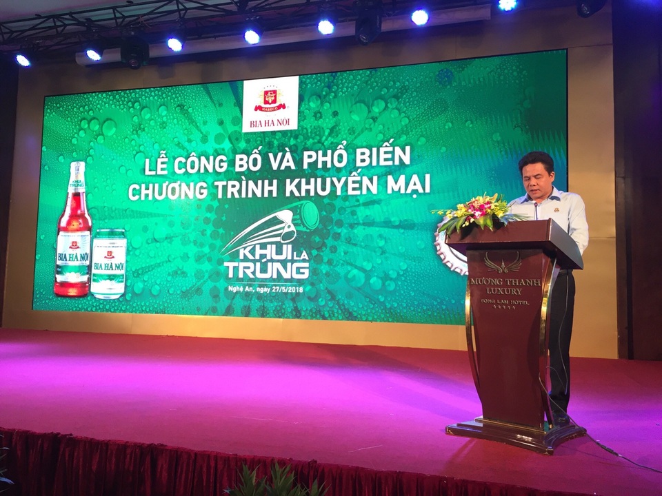 
Habeco chính thức công bố Chương trình khuyến mại cho sản phẩm Bia Hà Nội nhãn xanh - Khui là trúng
