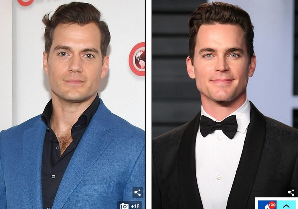 Những sao "xa lạ" nhưng giống nhau như "họ hàng" - 9
Henry Cavill và Matt Bomer