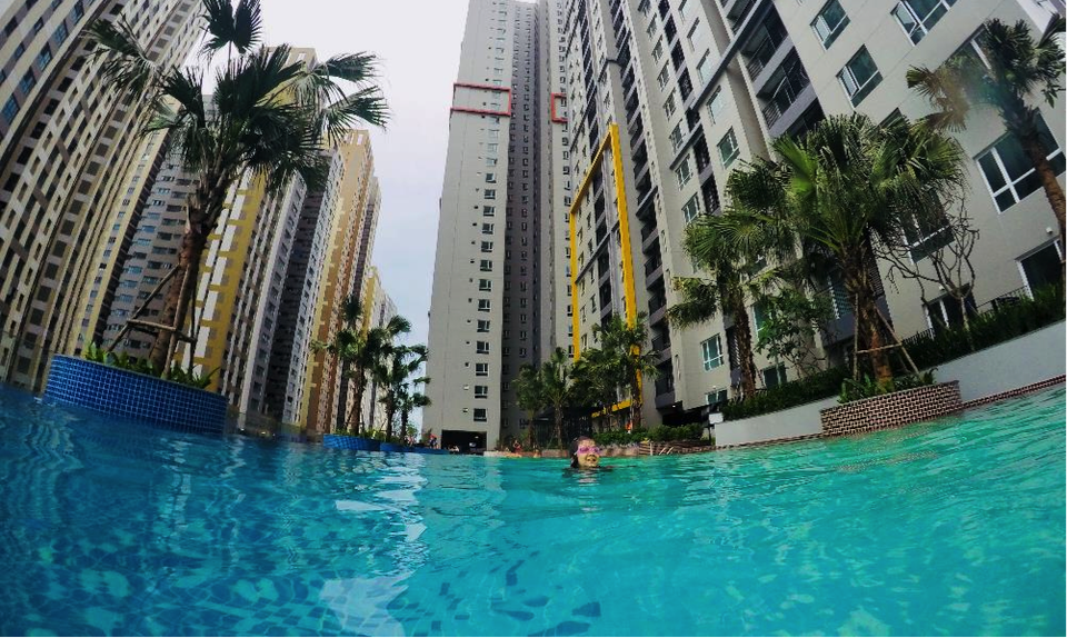 Seasons Avenue khai trương bể bơi theo phong cách nghỉ dưỡng Singapore - 5 Trải nghiệm của cư dân trong ngày đầu khai trương bể bơi (Ảnh chụp bởi cư dân Anh Trần)