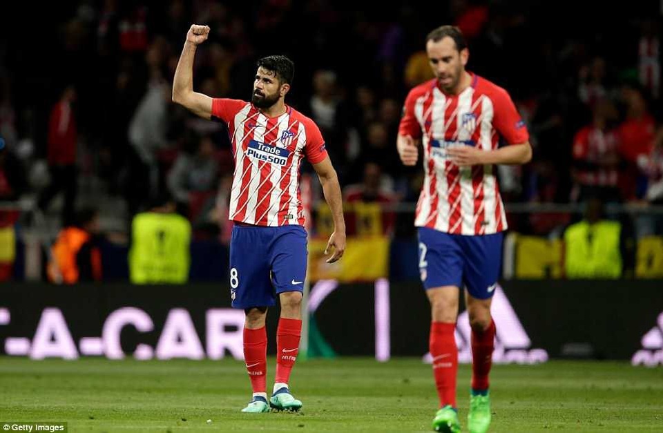 Đánh bại Arsenal, Atletico Madrid lọt vào chung kết Europa League - 1 Atletico Madrid lọt vào chung kết nhờ bàn thắng duy nhất của Diego Costa