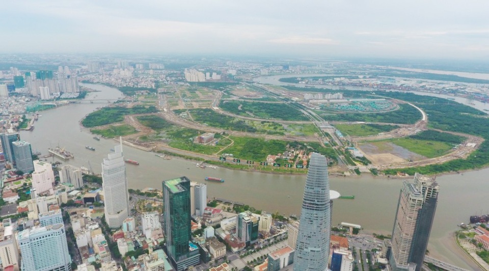 TPHCM điều chỉnh Quyết định của Thủ tướng về quy hoạch Thủ Thiêm (!) - 1 Khu đô thị mới Thủ Thiêm, TPHCM (Ảnh: VTC).
