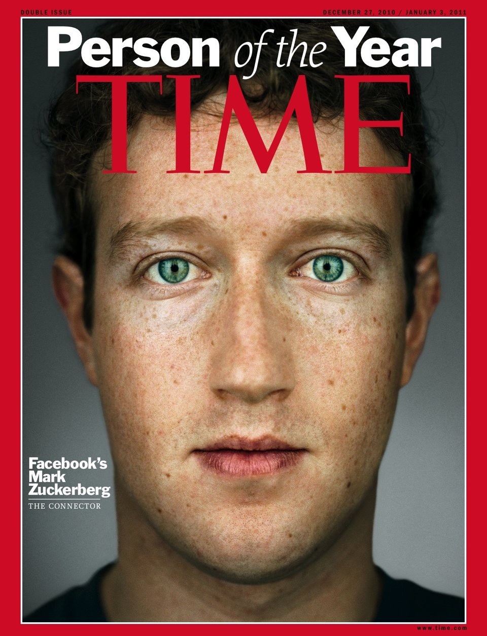 CEO Mark Zuckerberg: Khi "tài năng gặp thời" - 7 Mark trở thành Nhân vật của năm theo bình chọn của tạp chí Time năm 2010.