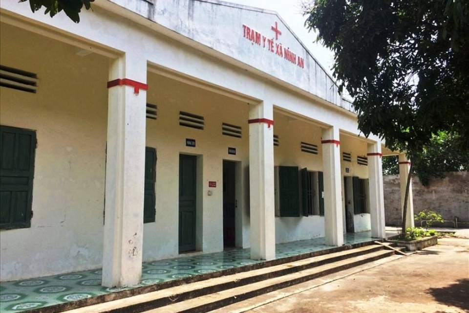 Trạm Y tế xã Ninh An nơi bà Lan làm Trạm trưởng.