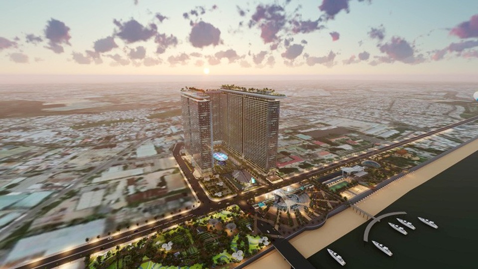 Nha Trang - Điểm dừng chân lý tưởng cho Integrated Resort tại Việt Nam - 1 Integrated Resort, mô hình nghỉ dưỡng phức hợp đẳng cấp 5 sao đang là xu hướng trên thế giới. (Ảnh phối cảnh dự án Sunshine Marina Nha Trang Bay)