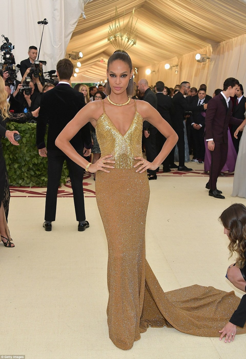 Dàn sao lộng lẫy váy áo dự gala thời trang MET - 22
Siêu mẫu Joan Smalls