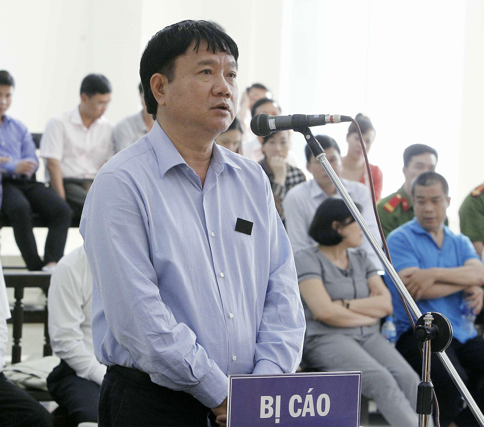 Ông Đinh La Thăng khai gì khi thuộc cấp kháng cáo kêu oan? - 1
Ông Đinh La Thăng trong phiên xử ngày 8/5 (Ảnh: TTX)