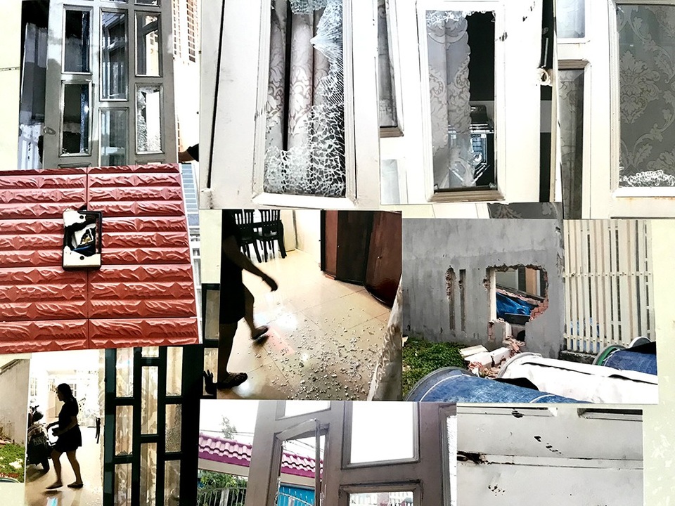 Công an vào cuộc vụ côn đồ đập phá nhà cửa của cụ bà 72 tuổi ngay tại TP HCM! - 1 Những vị trí nhà bà Hồng bị côn đồ đập phá trong đêm 6/4.